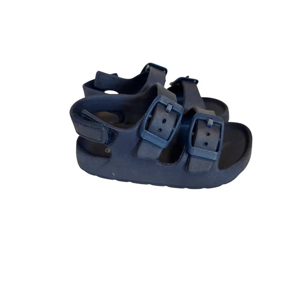 Inminpin Size 6 Toddler Navy Blue‎ Adjustable Strap Kids Sandals Buckle Design
